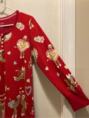 Nick & Nora Size Medium Nightshirt Be My Valentine 100% Cotton Nightgown